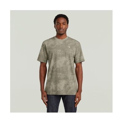 G-Star für Herren. D28589-E400-J183 Allover-Druck-T-Shirt khaki (S), Braun, Lässig, Grün, Baumwolle, Kurzarm G-Star für Herren. D28589-E400-J183 Allover-Druck-T-Shirt khaki (S), Braun, Lässig, Grün, Baumwolle, Kurzarm