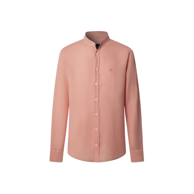 Hackett London für Herren. HM3010632 Gepäckträgerhemd rosa (XXL), Lässig, Leinen, Langarm Hackett London für Herren. HM3010632 Gepäckträgerhemd rosa (XXL), Lässig, Leinen, Langarm