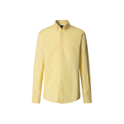 Hackett London für Herren. HM3010539 Oxford fit tailored shirt gelb (M), Lässig, Party, Baumwolle, Klassisch, Langarm Hackett London für Herren. HM3010539 Oxford fit tailored shirt gelb (M), Lässig, Party, Baumwolle, Klassisch, Langarm