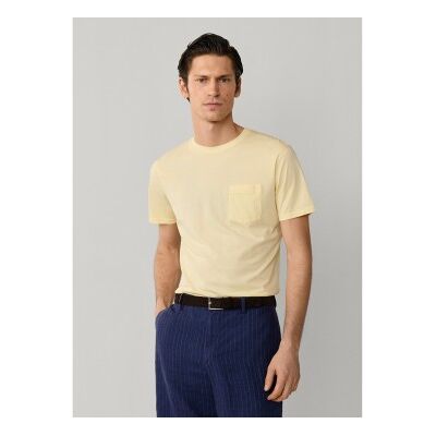 Hackett London für Herren. HM5000101 GMD POCKET TEE gelb (XS), Lässig, Baumwolle, Kurzarm Hackett London für Herren. HM5000101 GMD POCKET TEE gelb (XS), Lässig, Baumwolle, Kurzarm