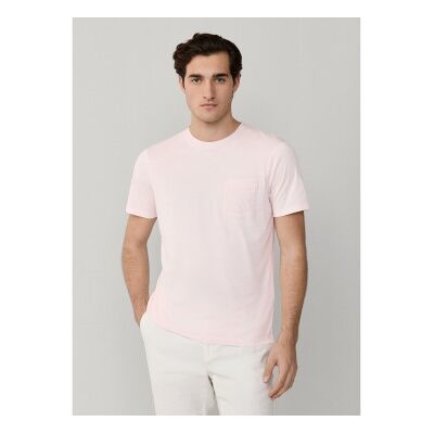 Hackett London für Herren. HM5000101 GMD-Taschen-T-Shirt rosa (XXL), Lässig, Baumwolle, Kurzarm Hackett London für Herren. HM5000101 GMD-Taschen-T-Shirt rosa (XXL), Lässig, Baumwolle, Kurzarm