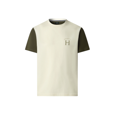 Hackett London für Herren. HM5000068 Heritage-T-Shirt Multi weiß (3XL), Lässig, Baumwolle, Kurzarm Hackett London für Herren. HM5000068 Heritage-T-Shirt Multi weiß (3XL), Lässig, Baumwolle, Kurzarm
