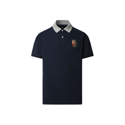 Hackett London für Herren. HM5600138 Heritage Lrc navy polo shirt (S), Lässig, Baumwolle, Kurzarm, Marine Hackett London für Herren. HM5600138 Heritage Lrc navy polo shirt (S), Lässig, Baumwolle, Kurzarm, Marine