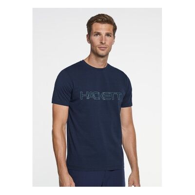 Hackett London für Herren. HM500769 Outline T-shirt navy (XXL), Lässig, Baumwolle, Kurzarm, Marine Hackett London für Herren. HM500769 Outline T-shirt navy (XXL), Lässig, Baumwolle, Kurzarm, Marine