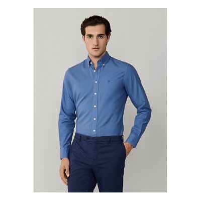Hackett London für Herren. HM3010539 Oxford fit tailored shirt blau (M), Lässig, Party, Baumwolle, Klassisch, Langarm Hackett London für Herren. HM3010539 Oxford fit tailored shirt blau (M), Lässig, Party, Baumwolle, Klassisch, Langarm