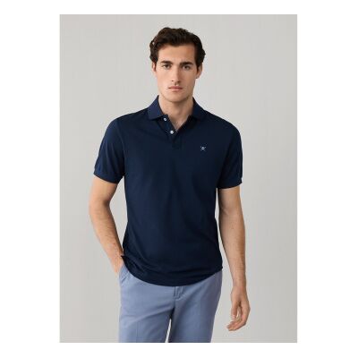 Hackett London für Herren. HM5600169 Polo Classic Fit Logo navy (M), Lässig, Baumwolle, Kurzarm, Marine Hackett London für Herren. HM5600169 Polo Classic Fit Logo navy (M), Lässig, Baumwolle, Kurzarm, Marine