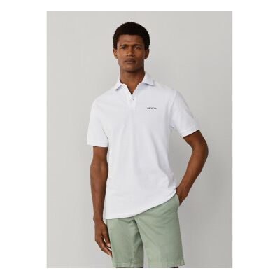 Hackett London für Herren. HM5600146 Polohemd mit Strandbesatz, klassische Passform (XXL), Weiß, Lässig, Baumwolle, Kurzarm Hackett London für Herren. HM5600146 Polohemd mit Strandbesatz, klassische Passform (XXL), Weiß, Lässig, Baumwolle, Kurzarm