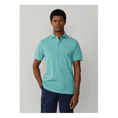 Hackett London für Herren. HM5600146 Poloshirt mit Strandbesatz Passform klassisch grün (M), Lässig, Baumwolle, Kurzarm Hackett London für Herren. HM5600146 Poloshirt mit Strandbesatz Passform klassisch grün (M), Lässig, Baumwolle, Kurzarm