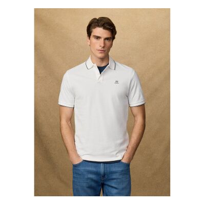 Hackett London für Herren. HM5600136 Heritage Fit Klassisches Poloshirt in Off-White (XXL), Weiß, Lässig, Baumwolle, Kurzarm Hackett London für Herren. HM5600136 Heritage Fit Klassisches Poloshirt in Off-White (XXL), Weiß, Lässig, Baumwolle, Kurzarm