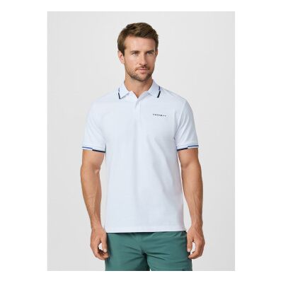 Hackett London für Herren. HM5600144 Kurzarm-Poloshirt mit klassischer Passform weiß (L), Lässig, Baumwolle Hackett London für Herren. HM5600144 Kurzarm-Poloshirt mit klassischer Passform weiß (L), Lässig, Baumwolle