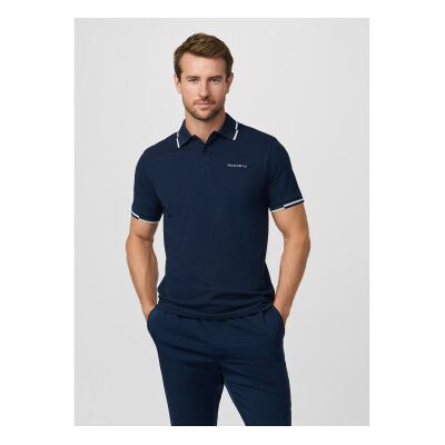 Hackett London für Herren. HM5600144 Kurzärmeliges Poloshirt mit klassischem marineblauem Schnitt (XL), Lässig, Baumwolle, Kurzarm Hackett London für Herren. HM5600144 Kurzärmeliges Poloshirt mit klassischem marineblauem Schnitt (XL), Lässig, Baumwolle, Kurzarm