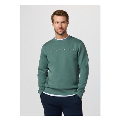 Hackett London für Herren. HM5800087 Sweatshirt mit grünem Logo (XXL), Lässig, Baumwolle Hackett London für Herren. HM5800087 Sweatshirt mit grünem Logo (XXL), Lässig, Baumwolle