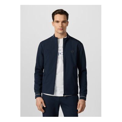 Hackett London für Herren. HM5800114 Hs Tech Track Sweatshirt in Marineblau (L), Lässig, Baumwolle Hackett London für Herren. HM5800114 Hs Tech Track Sweatshirt in Marineblau (L), Lässig, Baumwolle