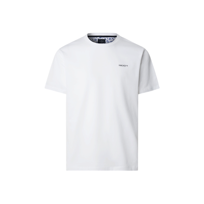 Hackett London für Herren. HM5000092 Insel-T-Shirt weiß (XS), Lässig, Baumwolle, Kurzarm Hackett London für Herren. HM5000092 Insel-T-Shirt weiß (XS), Lässig, Baumwolle, Kurzarm