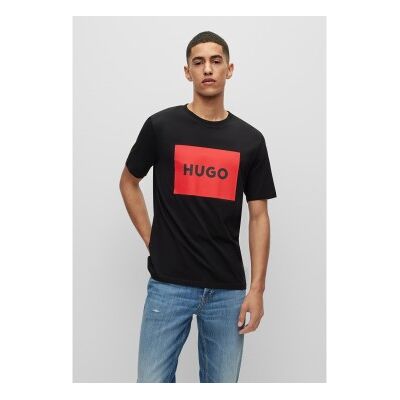 HUGO für Herren. 50467952 T-shirt Dulive schwarz (XL), Lässig, Baumwolle, Kurzarm, Nachhaltig HUGO für Herren. 50467952 T-shirt Dulive schwarz (XL), Lässig, Baumwolle, Kurzarm, Nachhaltig