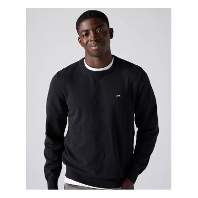 Levi's für Herren. A7207-0040 Hausmarke Leichter Pullover schwarz (S), Lässig, Baumwolle Levi's für Herren. A7207-0040 Hausmarke Leichter Pullover schwarz (S), Lässig, Baumwolle
