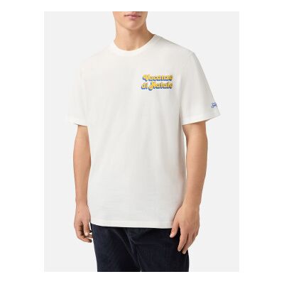 MC2 Saint Barth für Herren. ARN0004 T-shirt Vacanze weiß (XXL), Lässig, Baumwolle, Kurzarm MC2 Saint Barth für Herren. ARN0004 T-shirt Vacanze weiß (XXL), Lässig, Baumwolle, Kurzarm