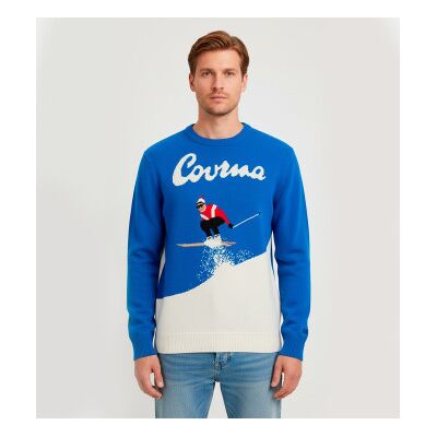 MC2 Saint Barth für Herren. HER0011 Courma Pullover blau (XXL), Lässig, Wolle MC2 Saint Barth für Herren. HER0011 Courma Pullover blau (XXL), Lässig, Wolle
