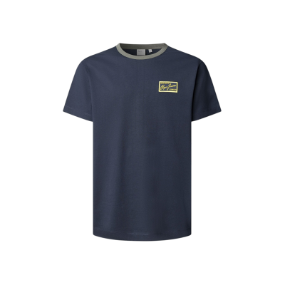 Pepe Jeans für Herren. PM5010320 Soren T-Shirt, marineblau (M), Lässig, Baumwolle, Kurzarm Pepe Jeans für Herren. PM5010320 Soren T-Shirt, marineblau (M), Lässig, Baumwolle, Kurzarm