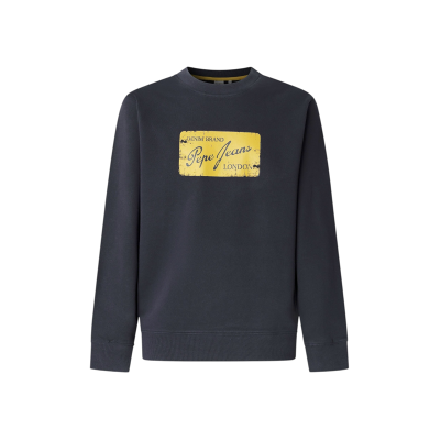 Pepe Jeans für Herren. PM5800143 Sweatshirt Suen Crew navy (XL), Lässig, Baumwolle, Marine Pepe Jeans für Herren. PM5800143 Sweatshirt Suen Crew navy (XL), Lässig, Baumwolle, Marine