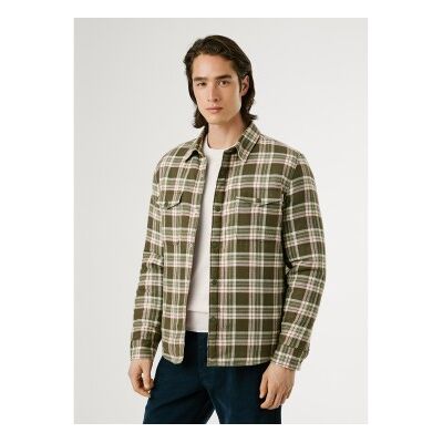 Pepe Jeans für Herren. PM3090819 Grünes Hemd von Clemen (XXL), Lässig, Baumwolle, Langarm Pepe Jeans für Herren. PM3090819 Grünes Hemd von Clemen (XXL), Lässig, Baumwolle, Langarm