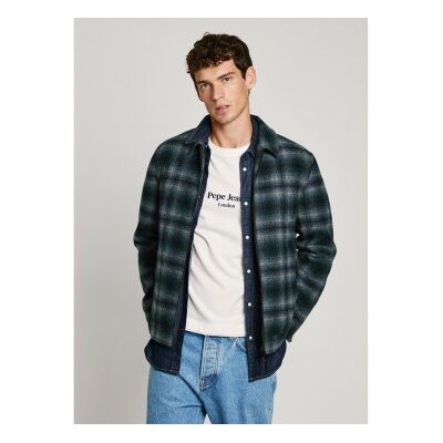 Pepe Jeans für Herren. PM403055 Marrington Jacke blau (L), Lässig, Wolle Pepe Jeans für Herren. PM403055 Marrington Jacke blau (L), Lässig, Wolle