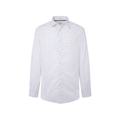 Pepe Jeans für Herren. PM308718 Meir Hemd weiß (XL), Lässig, Langarm, Bio-Baumwolle, Nachhaltig Pepe Jeans für Herren. PM308718 Meir Hemd weiß (XL), Lässig, Langarm, Bio-Baumwolle, Nachhaltig