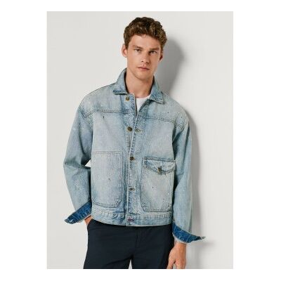 Pepe Jeans für Herren. PM4027278 Milo Jacke blau (XS), Lässig, Baumwolle, Denim Pepe Jeans für Herren. PM4027278 Milo Jacke blau (XS), Lässig, Baumwolle, Denim