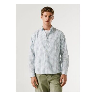Pepe Jeans für Herren. PM3091180 Hemd Presley weiß (XL), Lässig, Baumwolle, Langarm Pepe Jeans für Herren. PM3091180 Hemd Presley weiß (XL), Lässig, Baumwolle, Langarm