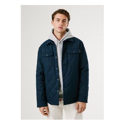 Pepe Jeans für Herren. PM4027197 Gesteppte Arbeitsjacke navy (XL), Lässig, Baumwolle, Langarm, Marine Pepe Jeans für Herren. PM4027197 Gesteppte Arbeitsjacke navy (XL), Lässig, Baumwolle, Langarm, Marine
