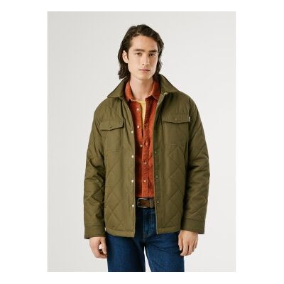 Pepe Jeans für Herren. PM4027197 Gesteppte Arbeitsjacke grün (XXL), Lässig, Baumwolle, Langarm Pepe Jeans für Herren. PM4027197 Gesteppte Arbeitsjacke grün (XXL), Lässig, Baumwolle, Langarm
