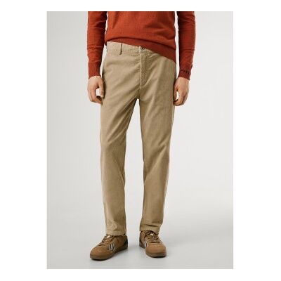 Pepe Jeans für Herren. PM2100003 Cordhose Regular Chino Hose beige (28), Lässig, Synthetisch Pepe Jeans für Herren. PM2100003 Cordhose Regular Chino Hose beige (28), Lässig, Synthetisch