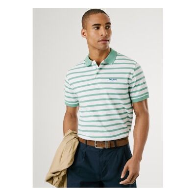 Pepe Jeans für Herren. PM542305 Polo River grün (M), Lässig, Baumwolle, Kurzarm Pepe Jeans für Herren. PM542305 Polo River grün (M), Lässig, Baumwolle, Kurzarm