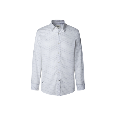 Pepe Jeans für Herren. PM3090837 Hemd Craig weiß (XL), Lässig, Baumwolle, Langarm Pepe Jeans für Herren. PM3090837 Hemd Craig weiß (XL), Lässig, Baumwolle, Langarm