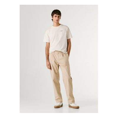 Pepe Jeans für Herren. PM2100076 Entspannte Hose aus Popeline (30), Beige, Lässig, Baumwolle Pepe Jeans für Herren. PM2100076 Entspannte Hose aus Popeline (30), Beige, Lässig, Baumwolle