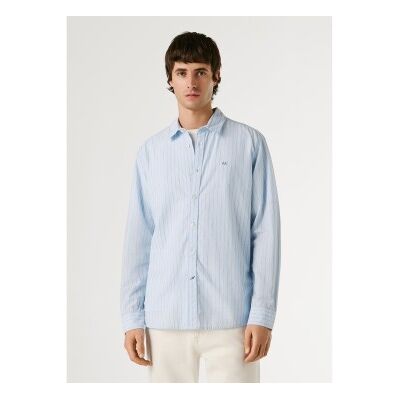 Pepe Jeans für Herren. PM3091204 Pau blaues Hemd (XL), Lässig, Baumwolle, Langarm Pepe Jeans für Herren. PM3091204 Pau blaues Hemd (XL), Lässig, Baumwolle, Langarm