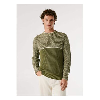 Pepe Jeans für Herren. PM7000019 Penn grüner Pullover (L), Lässig, Baumwolle Pepe Jeans für Herren. PM7000019 Penn grüner Pullover (L), Lässig, Baumwolle