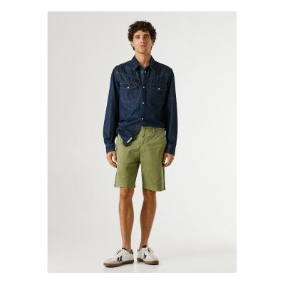 Pepe Jeans für Herren. PM8000034 Kurze Regular Chino grün (29), Lässig, Baumwolle Pepe Jeans für Herren. PM8000034 Kurze Regular Chino grün (29), Lässig, Baumwolle