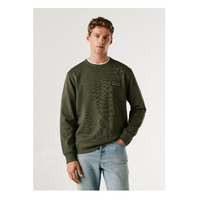 Pepe Jeans für Herren. PM5800139 Sweatshirt Soren olivgrün (L), Lässig, Baumwolle Pepe Jeans für Herren. PM5800139 Sweatshirt Soren olivgrün (L), Lässig, Baumwolle