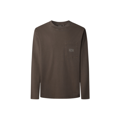 Pepe Jeans für Herren. PM5010100 Thor T-shirt braun (M), Lässig, Baumwolle, Langarm Pepe Jeans für Herren. PM5010100 Thor T-shirt braun (M), Lässig, Baumwolle, Langarm