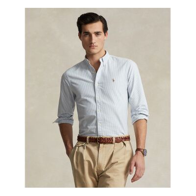 Polo Ralph Lauren für Herren. 710549084009 Slim Fit Oxford Hemd blau (XS), Lässig, Baumwolle, Langarm Polo Ralph Lauren für Herren. 710549084009 Slim Fit Oxford Hemd blau (XS), Lässig, Baumwolle, Langarm