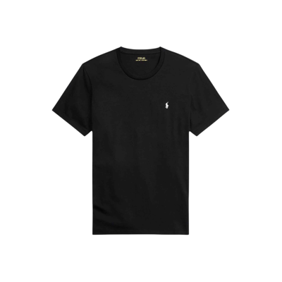 Polo Ralph Lauren für Herren. 714844756006 Schwarzes Baumwoll-T-Shirt aus Strick (M), Heimtextilien, Baumwolle, Kurzarm Polo Ralph Lauren für Herren. 714844756006 Schwarzes Baumwoll-T-Shirt aus Strick (M), Heimtextilien, Baumwolle, Kurzarm