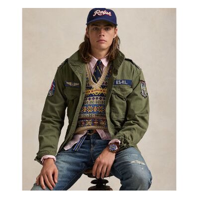 Polo Ralph Lauren für Herren. 710961616001 Ikonische Feldjacke grün (XL), Lässig, Baumwolle Polo Ralph Lauren für Herren. 710961616001 Ikonische Feldjacke grün (XL), Lässig, Baumwolle