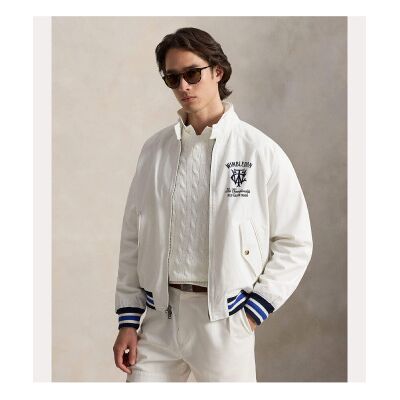 Polo Ralph Lauren für Herren. 710B16078001 Wimbledon-Jacke weiß (L), Lässig, Baumwolle Polo Ralph Lauren für Herren. 710B16078001 Wimbledon-Jacke weiß (L), Lässig, Baumwolle