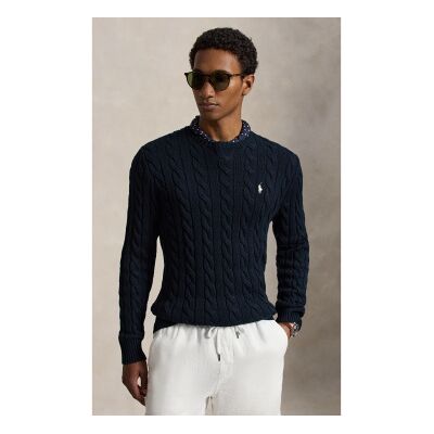 Polo Ralph Lauren für Herren. 710775885555 Baumwollpullover aus Achterstrick (L), Lässig, Baumwolle, Langarm, Marine Polo Ralph Lauren für Herren. 710775885555 Baumwollpullover aus Achterstrick (L), Lässig, Baumwolle, Langarm, Marine