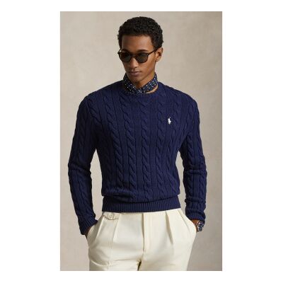Polo Ralph Lauren für Herren. 710775885536 Marineblauer Baumwollpulli (S), Lässig, Baumwolle, Langarm Polo Ralph Lauren für Herren. 710775885536 Marineblauer Baumwollpulli (S), Lässig, Baumwolle, Langarm