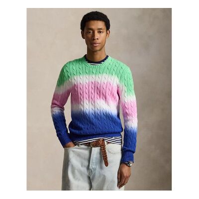 Polo Ralph Lauren für Herren. 710A12809001 Mehrfarbiger Pullover aus durchgefärbter Baumwolle (S), Lässig Polo Ralph Lauren für Herren. 710A12809001 Mehrfarbiger Pullover aus durchgefärbter Baumwolle (S), Lässig