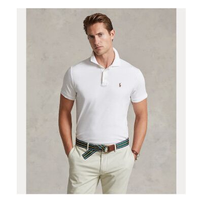 Polo Ralph Lauren für Herren. 710713130003 Custom Slim Fit Poloshirt weiß (XL), Lässig, Baumwolle, Kurzarm Polo Ralph Lauren für Herren. 710713130003 Custom Slim Fit Poloshirt weiß (XL), Lässig, Baumwolle, Kurzarm