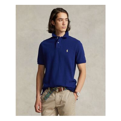 Polo Ralph Lauren für Herren. 710782592009 Marineblaues Piqué-Poloshirt (M), Lässig, Baumwolle, Kurzarm Polo Ralph Lauren für Herren. 710782592009 Marineblaues Piqué-Poloshirt (M), Lässig, Baumwolle, Kurzarm