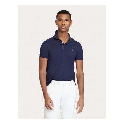 Polo Ralph Lauren für Herren. 710685514003 Slim Fit marine soft touch polo (XXL), Lässig, Baumwolle, Kurzarm Polo Ralph Lauren für Herren. 710685514003 Slim Fit marine soft touch polo (XXL), Lässig, Baumwolle, Kurzarm